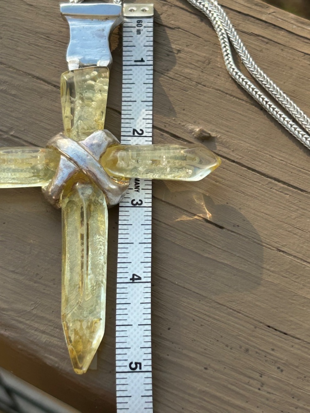 Denaive 4 inch resin cross pendant - Picture 4 of 11